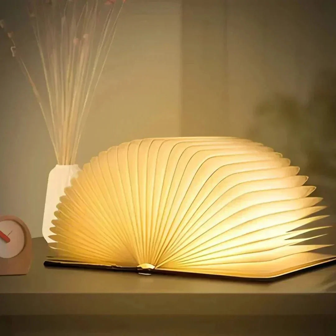 Enchanted Book Lamp LED Rechargeable Book Light with Touch Sensor