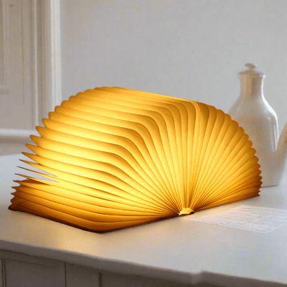 Enchanted Book Lamp LED Rechargeable Book Light with Touch Sensor