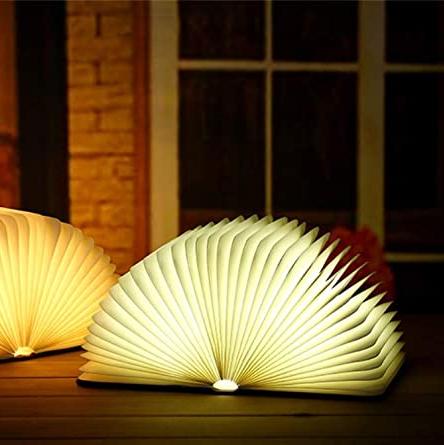 Enchanted Book Lamp LED Rechargeable Book Light with Touch Sensor