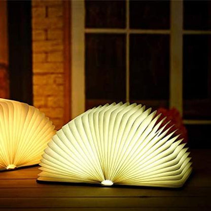 Enchanted Book Lamp LED Rechargeable Book Light with Touch Sensor