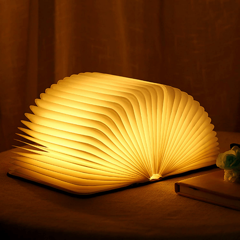 Enchanted Book Lamp LED Rechargeable Book Light with Touch Sensor