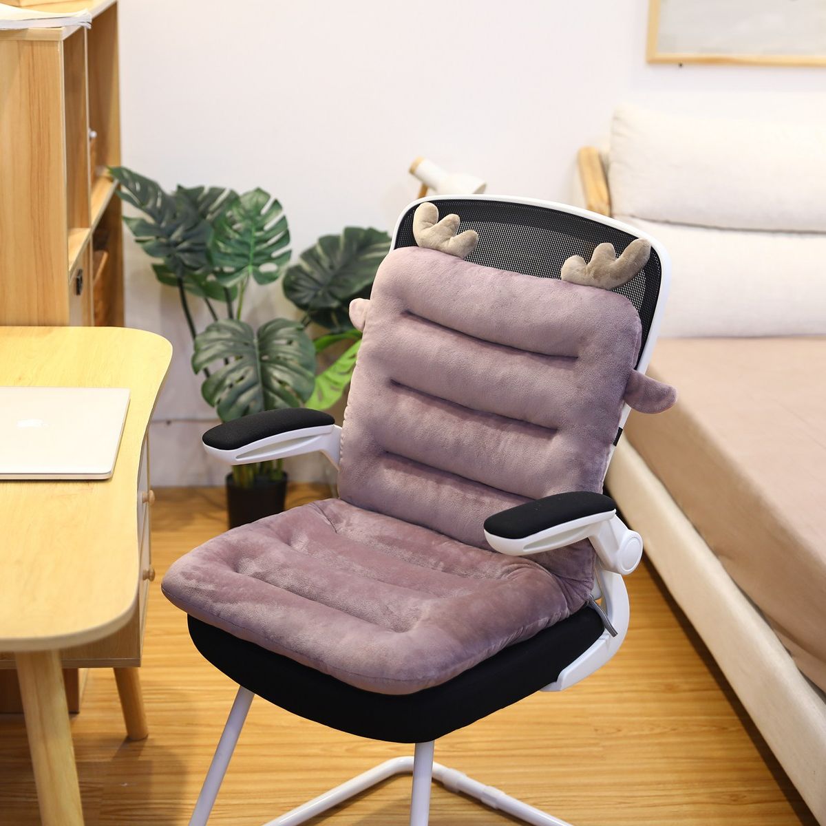 Ergonomic Back Support Seat Cushion Posture Corrector Non Slip Lumbar Pillow