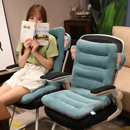 Ergonomic Back Support Seat Cushion Posture Corrector Non Slip Lumbar Pillow