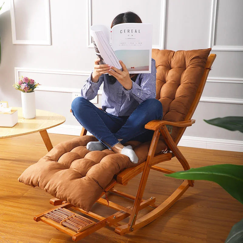 Ergonomic Rocking Chair Cushion Thick Padding Comfort Support