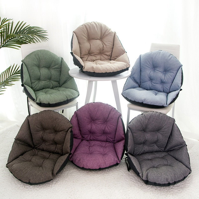 Ergonomic Seat Cushion Quilted Accent Non Slip Base Posture Support Chair Pad