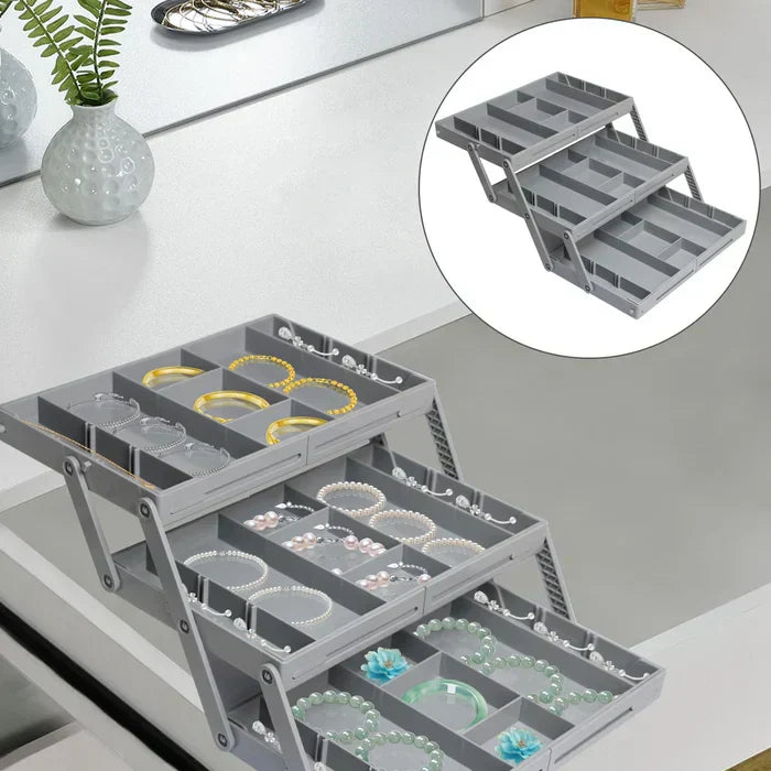 Expandable Drawer Organizer Adjustable Drawer Divider Storage Tray for Kitchen Office Bathroom