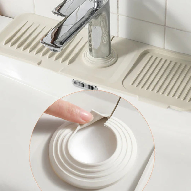Faucet Splash Guard Sink Drying Mat Quick Dry Kitchen Counter Protector Bathroom