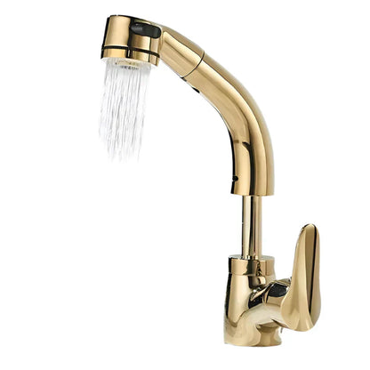 Flexible Kitchen Sink Faucet Extended Reach Mixer Tap Ergonomic Handle