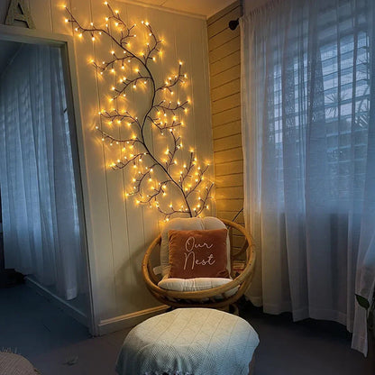 Flexible Willow Vine LED String Lights Decorative Tree Branch Fairy Lights for Bedroom Wall Decor