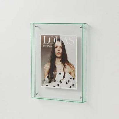 Floating Acrylic Picture Frame Frameless Transparent Display