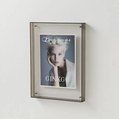Floating Acrylic Picture Frame Frameless Transparent Display