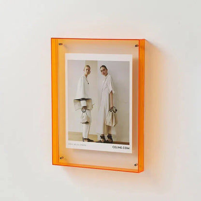 Floating Acrylic Picture Frame Frameless Transparent Display