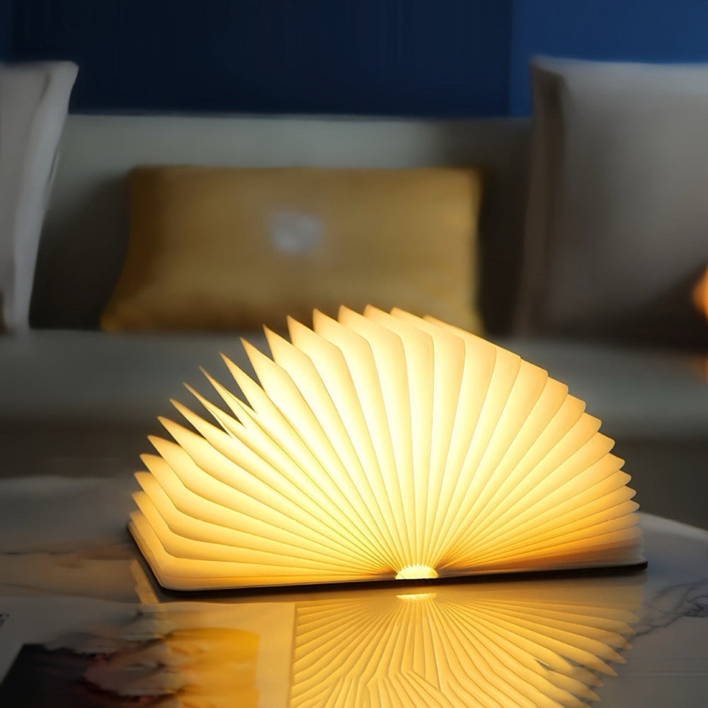 Foldable LED Book Lamp RGB Ambient Table Light Decorative Night Light