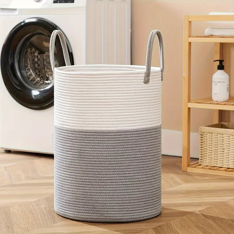 Foldable Laundry Basket Storage Organizer Large Capacity Clothes Hamper Carry Handles