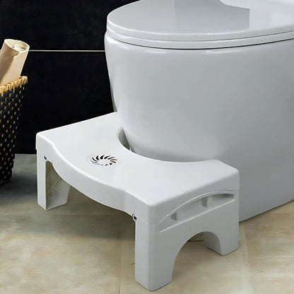 Foldable Toilet Stool with Non Slip Base Bathroom Foot Rest for Comfort and Stability