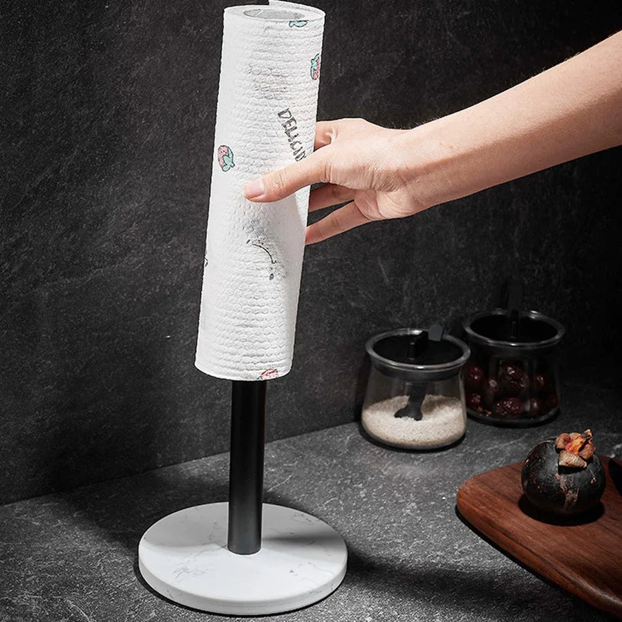 Freestanding Paper Towel Holder with Non Slip Base Modern Kitchen Paper Towel Stand
