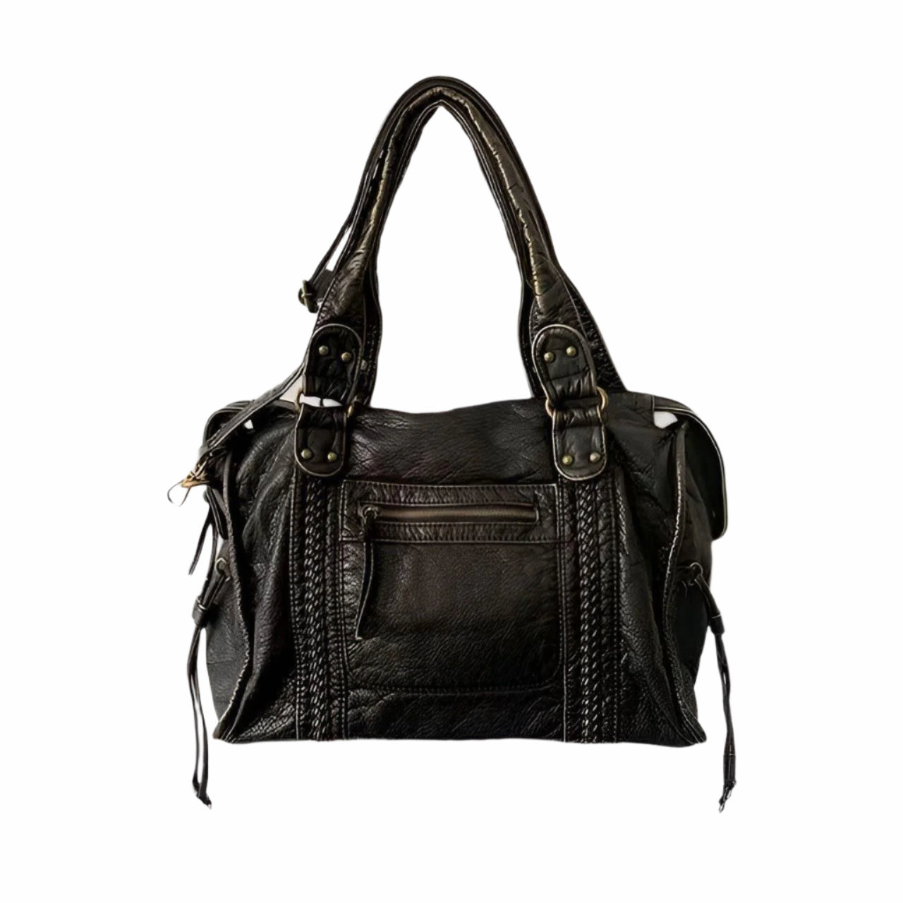 Genuine Leather Shoulder Bag Women's Elegant Everyday Office