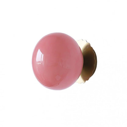 Glass Globe Wall Light Modern Wall Sconce Decorative Indoor Wall Lamp for Living Room Bedroom