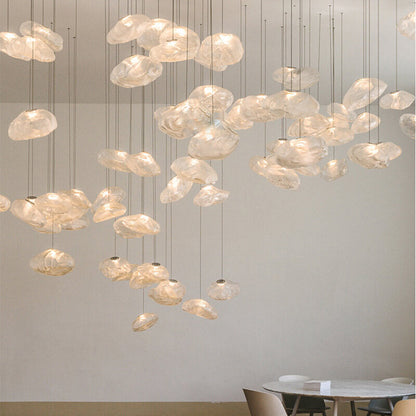 Glass Pendant Light Cloud Design Modern Hanging Ceiling Lamp