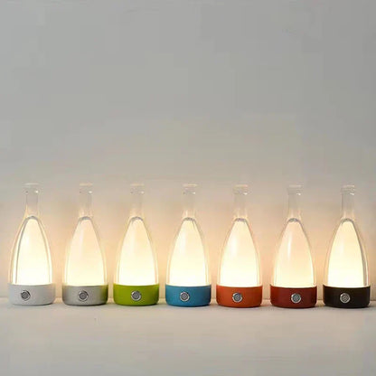 GlowBottle Elegant Bottle Lamp – Rechargeable LED Mood Light