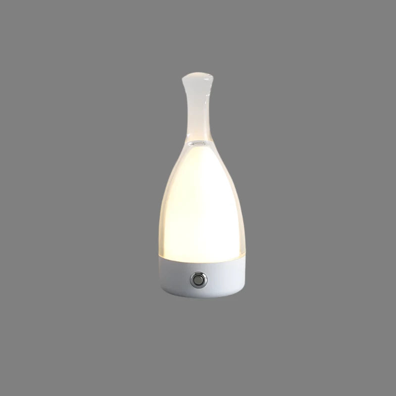 GlowBottle Elegant Bottle Lamp – Rechargeable LED Mood Light