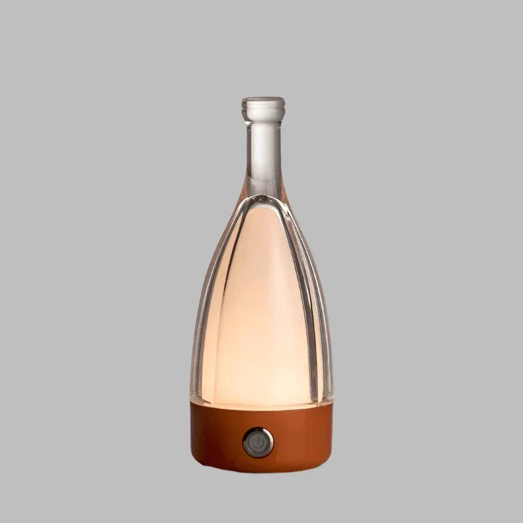GlowBottle Elegant Bottle Lamp – Rechargeable LED Mood Light