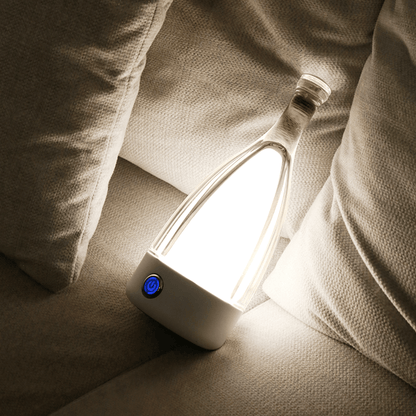 GlowBottle Elegant Bottle Lamp – Rechargeable LED Mood Light