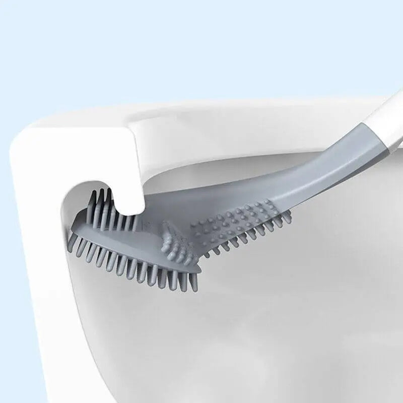 Golf Club Toilet Brush Long Handle Bathroom Cleaning Brush Wall Mount Holder