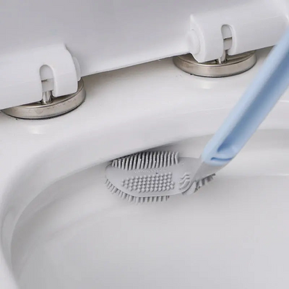 Golf Club Toilet Brush Long Handle Bathroom Cleaning Brush Wall Mount Holder
