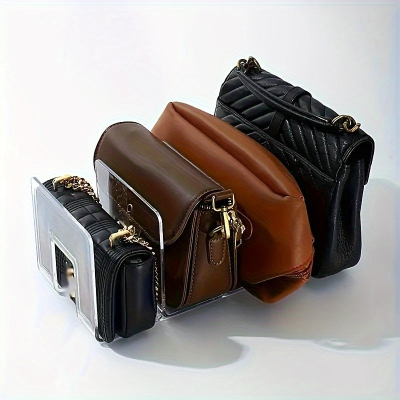 Handbag Storage Organizer Three Compartment ABS Plastic Shelf
