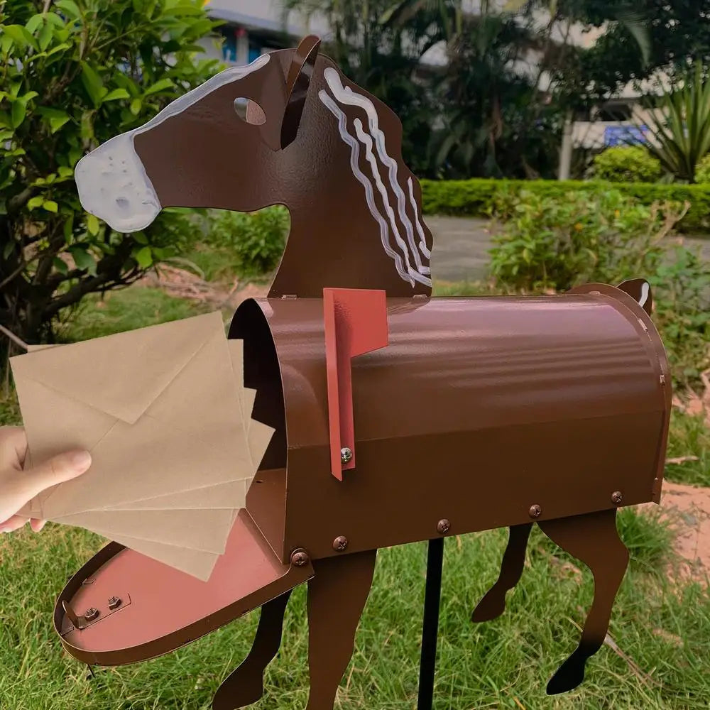 Handcrafted Animal Mailbox Sculpture Decorative and Weather Resistant