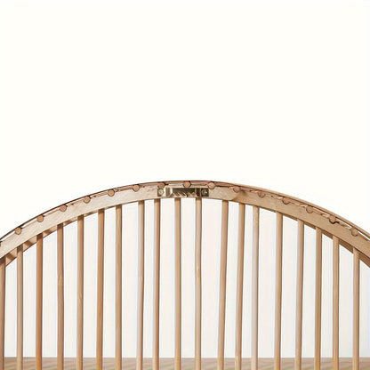 Handcrafted Bamboo Wall Shelf Unique Round Design for Stylish Storage