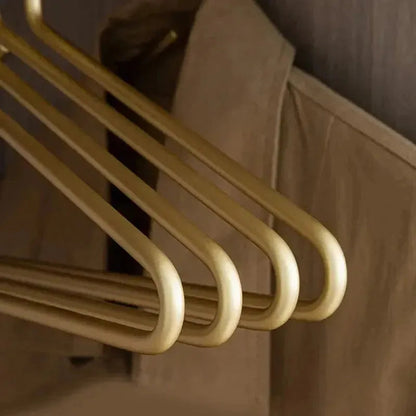 Heavy Duty Space Saving Clothes Hanger Organizer for Pants Sweaters and Shirts Matte Closet Storage Rack 5 Piece Set