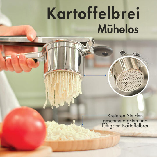 Heavy Duty Stainless Steel Potato Ricer and Masher Large Capacity Kitchen Press