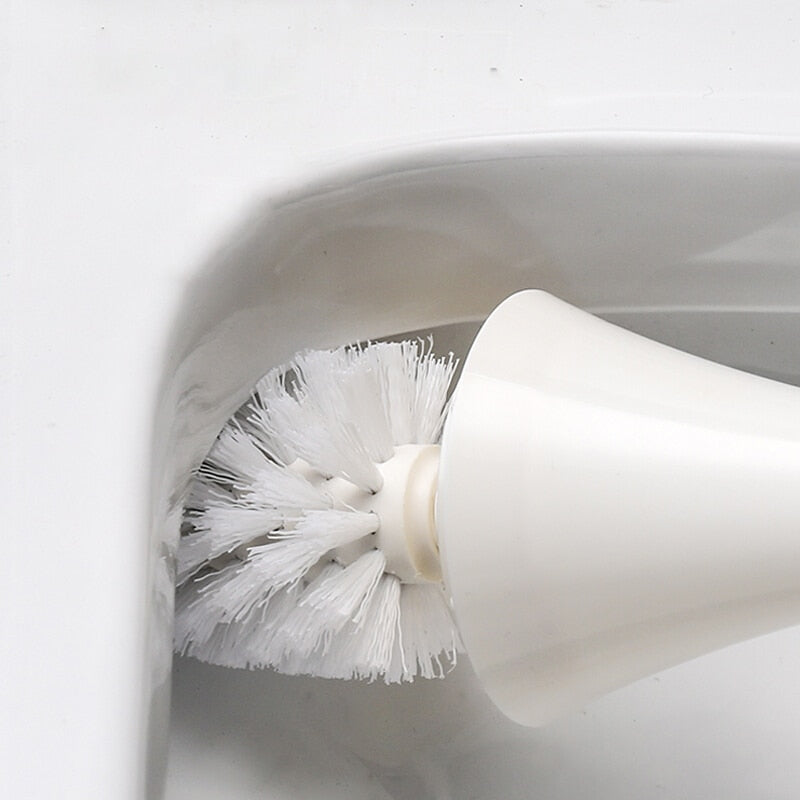 High-End Toilet Brush Set Splash Resistant Hygienic Modern Bathroom Cleaner