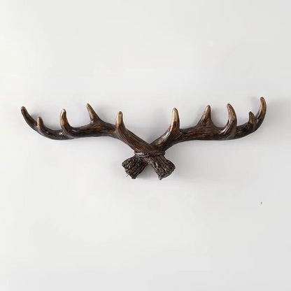 Hookler Vintage Antler Wall Hook – Retro Coat Rack for Entryway & Hallway