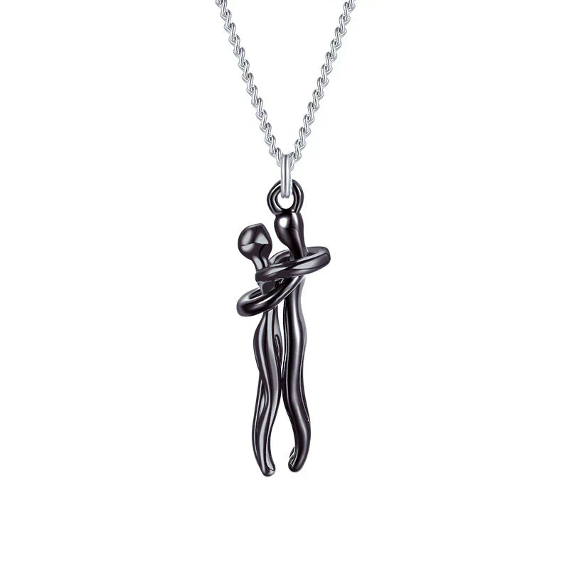 Hug Necklace Symbol Of Love Connection Affection Jewelry Gift
