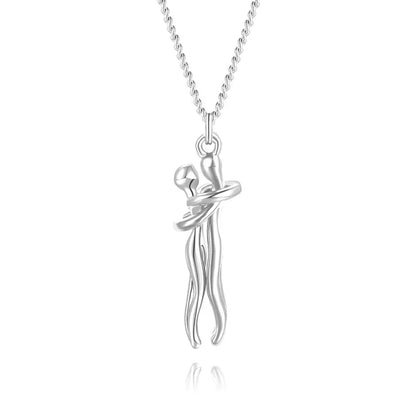 Hug Necklace Symbol Of Love Connection Affection Jewelry Gift