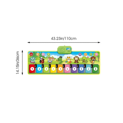 Interactive Kids Piano Floor Mat Musical Play Mat Educational Dance Keyboard Toy