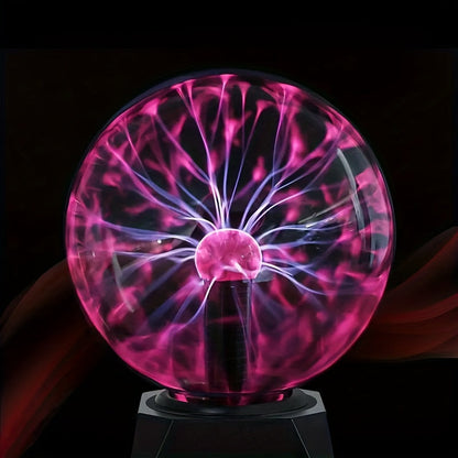 Interactive Plasma Ball LED Lamp USB Touch & Sound Reactive Decorative Light