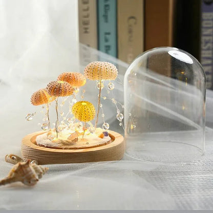 Jellyfish Shaped LED Night Light Decorative Ocean Lamp DIY Ambient Bedroom Table Light