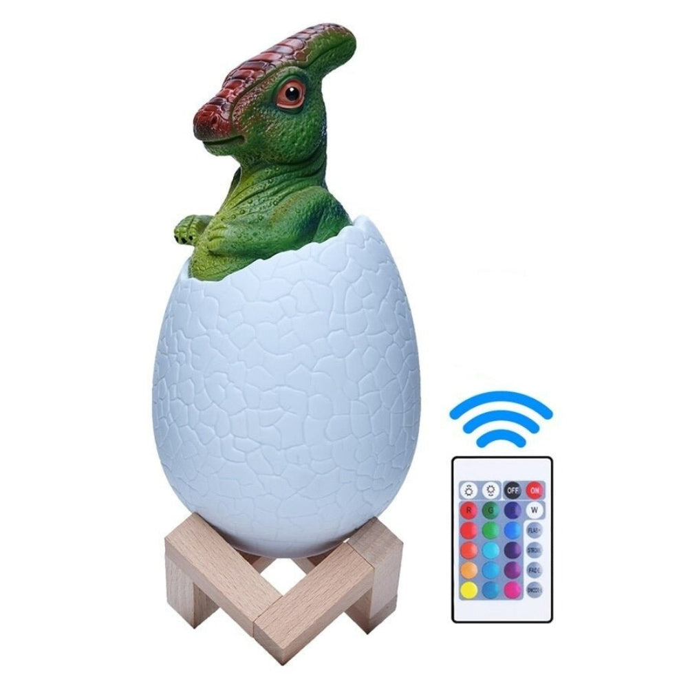 Kids Dinosaur LED Table Lamp Wireless Night Light With Remote Control