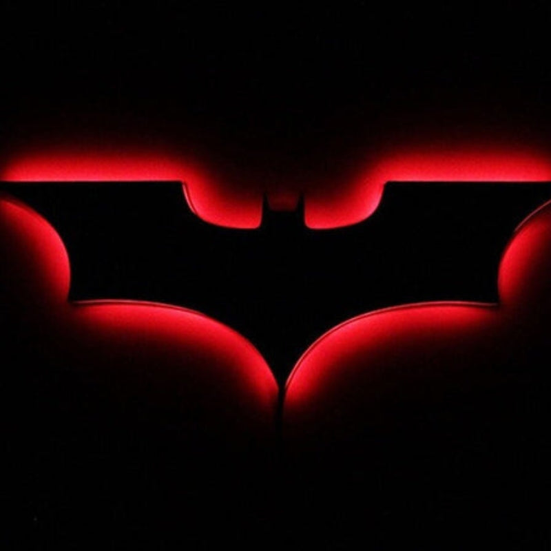 LED Batman Wall Light RGB Remote Control Color Changing Bedroom Lighting