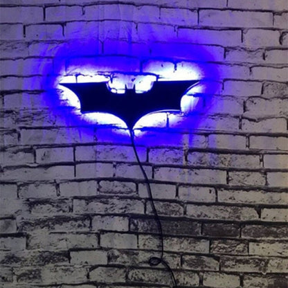LED Batman Wall Light RGB Remote Control Color Changing Bedroom Lighting