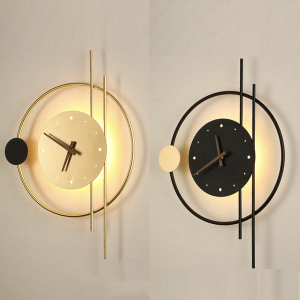 LED Illuminated Wall Clock Modern Decorative Light Up Wall Clock Energy Efficient Home Clock