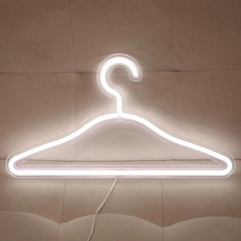 LED Lighted Clothes Hanger USB Rechargeable Closet Hanger Wardrobe Organizer Illumination