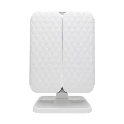 LED Makeup Mirror with Magnification Adjustable Light Storage Organizer