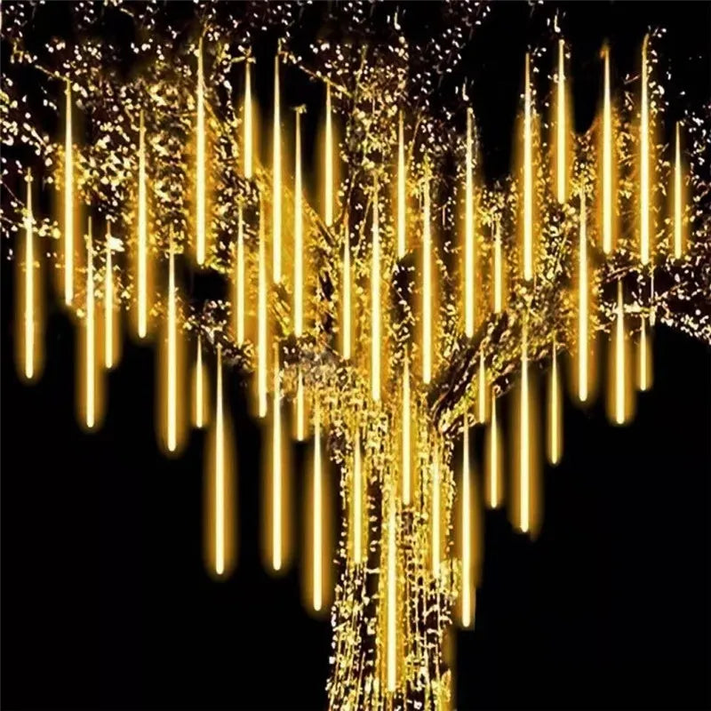 LED Meteor Shower Lights Waterproof Falling Rain Christmas Decoration