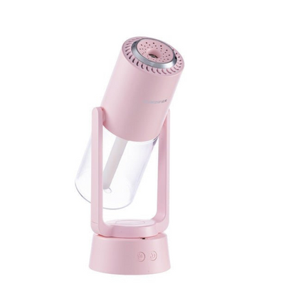 LED Mist Lamp Humidifier Modern Cylindrical Night Light with Built In Air Humidifier Function