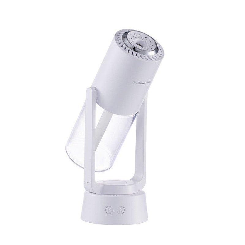 LED Mist Lamp Humidifier Modern Cylindrical Night Light with Built In Air Humidifier Function